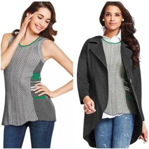 CABI Trident Sleeveless Sweater Vest Tank Top Med